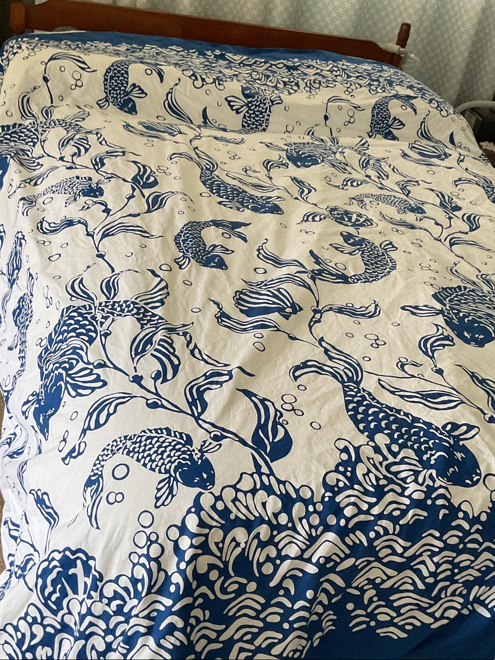 Pottery Barn duvet/sham set “Koi in Pond” or “KOI” - Picture 4 of 8